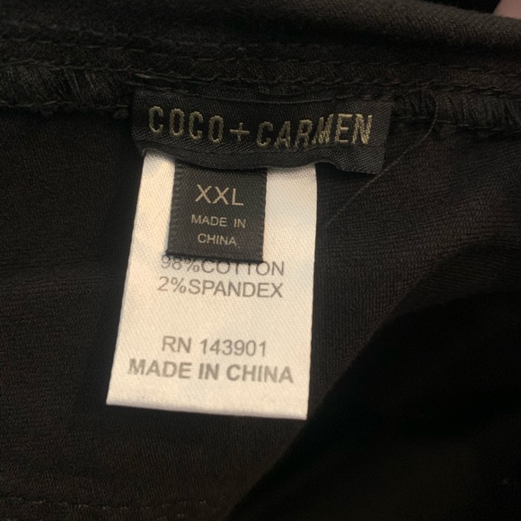 NWT OMG Jeans Coco + Carmen Black/Gold Snake XXL 20-22 - Picture 5 of 6